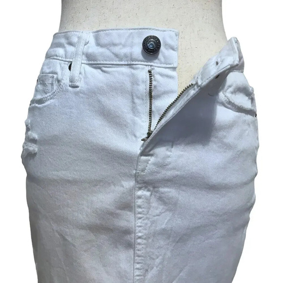 Fidelity Denim NWT White Jean Mini Skirt Women 25 - Picture 5 of 13